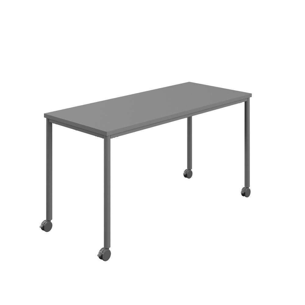 Edren Mobile Rectangular Table - Industrious Decor