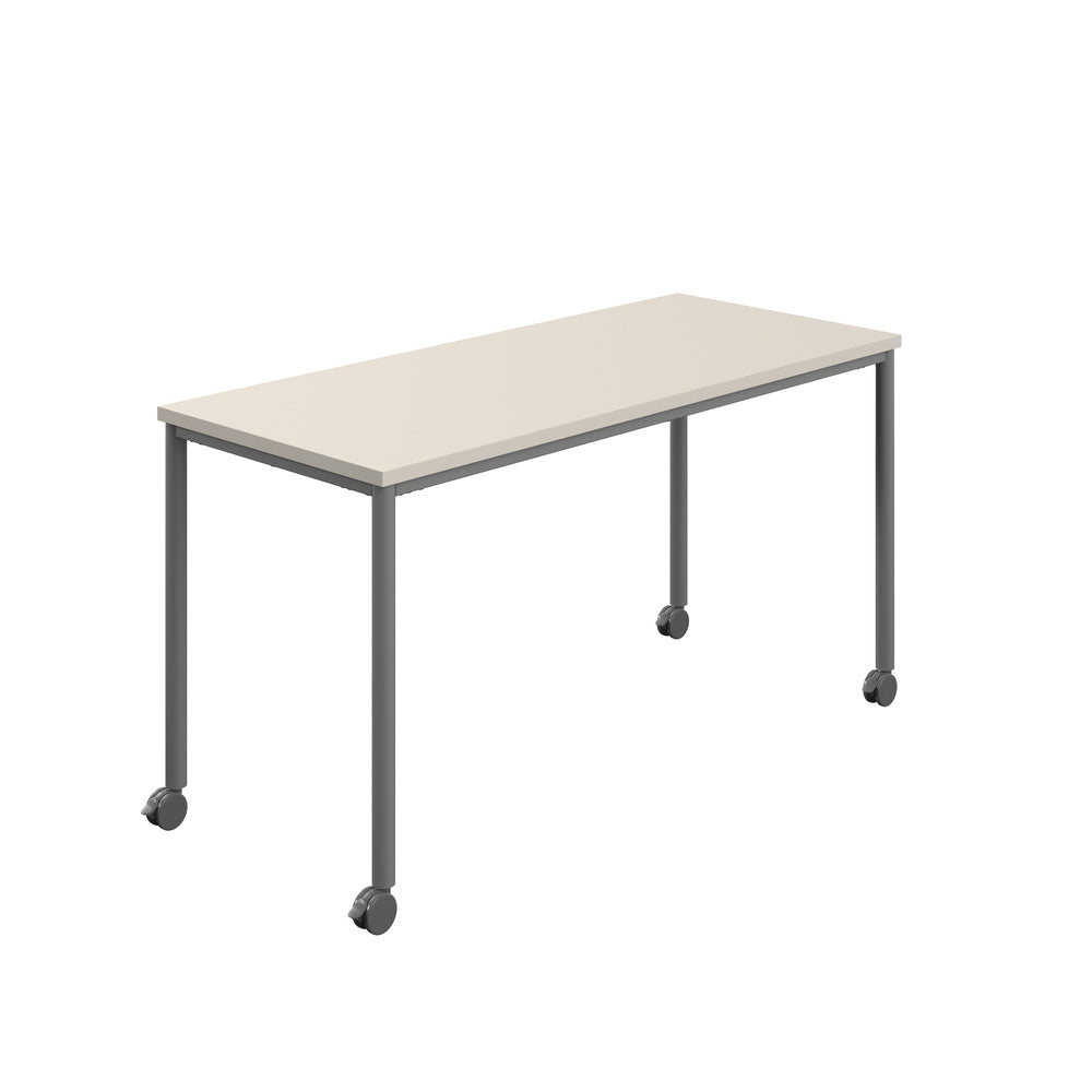 Edren Mobile Rectangular Table - Industrious Decor