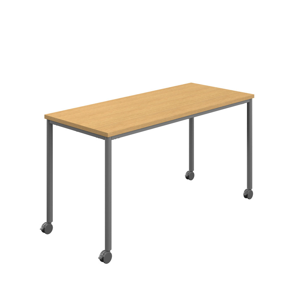 Edren Mobile Rectangular Table - Industrious Decor