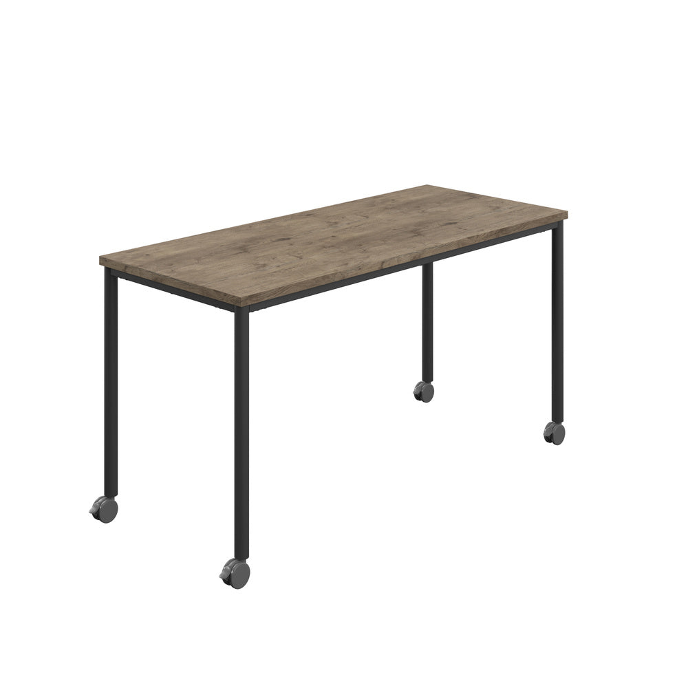 Edren Mobile Rectangular Table - Industrious Decor
