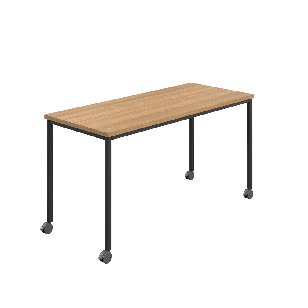 Edren Mobile Rectangular Table - Industrious Decor