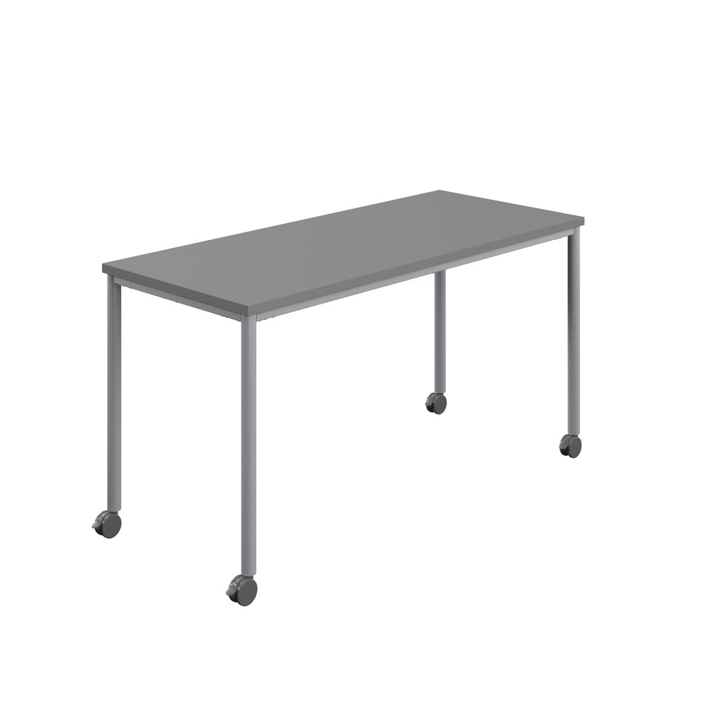 Edren Mobile Rectangular Table - Industrious Decor