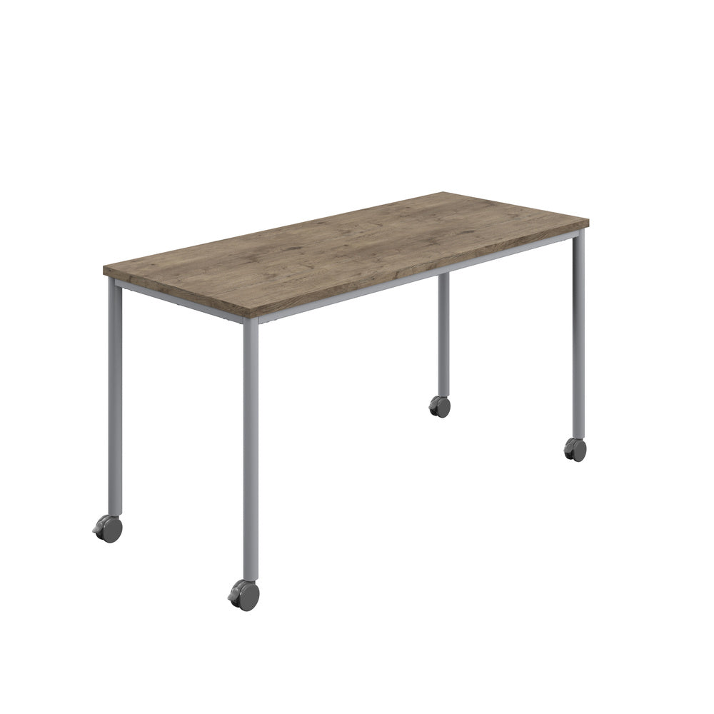 Edren Mobile Rectangular Table - Industrious Decor