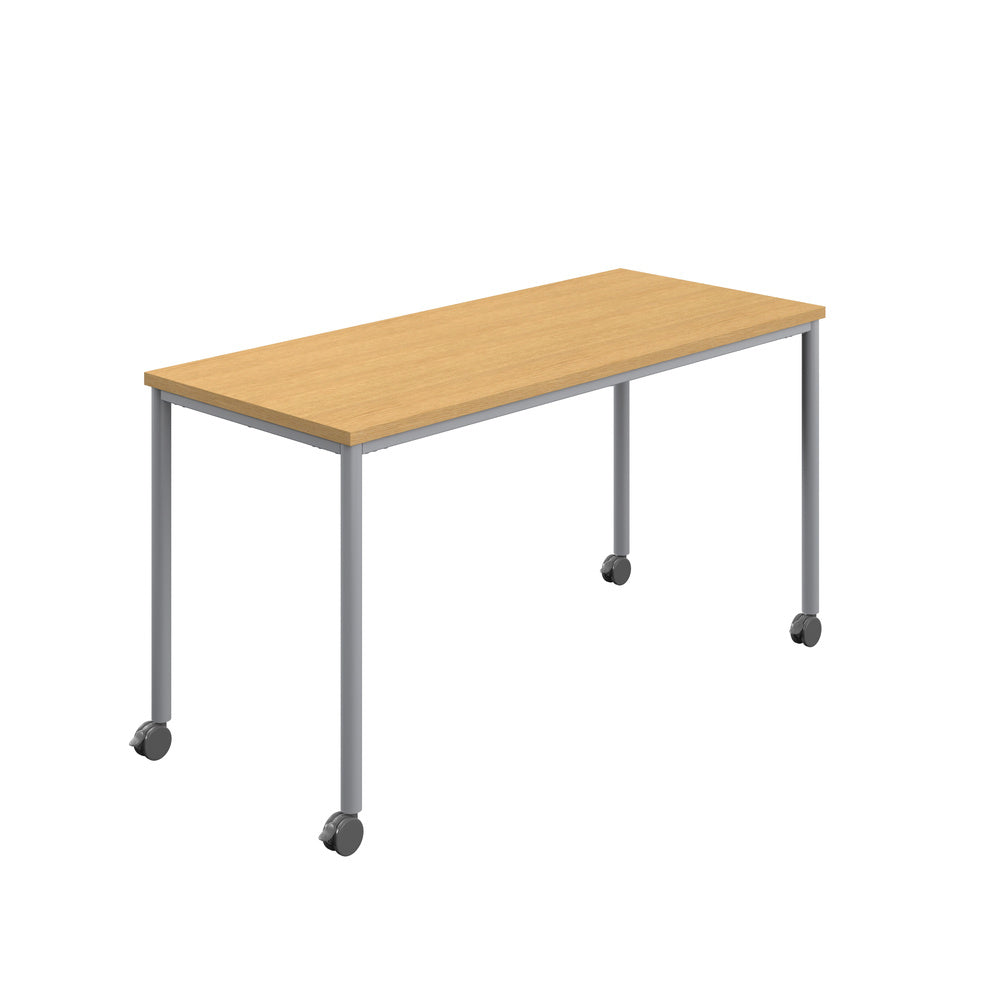 Edren Mobile Rectangular Table - Industrious Decor