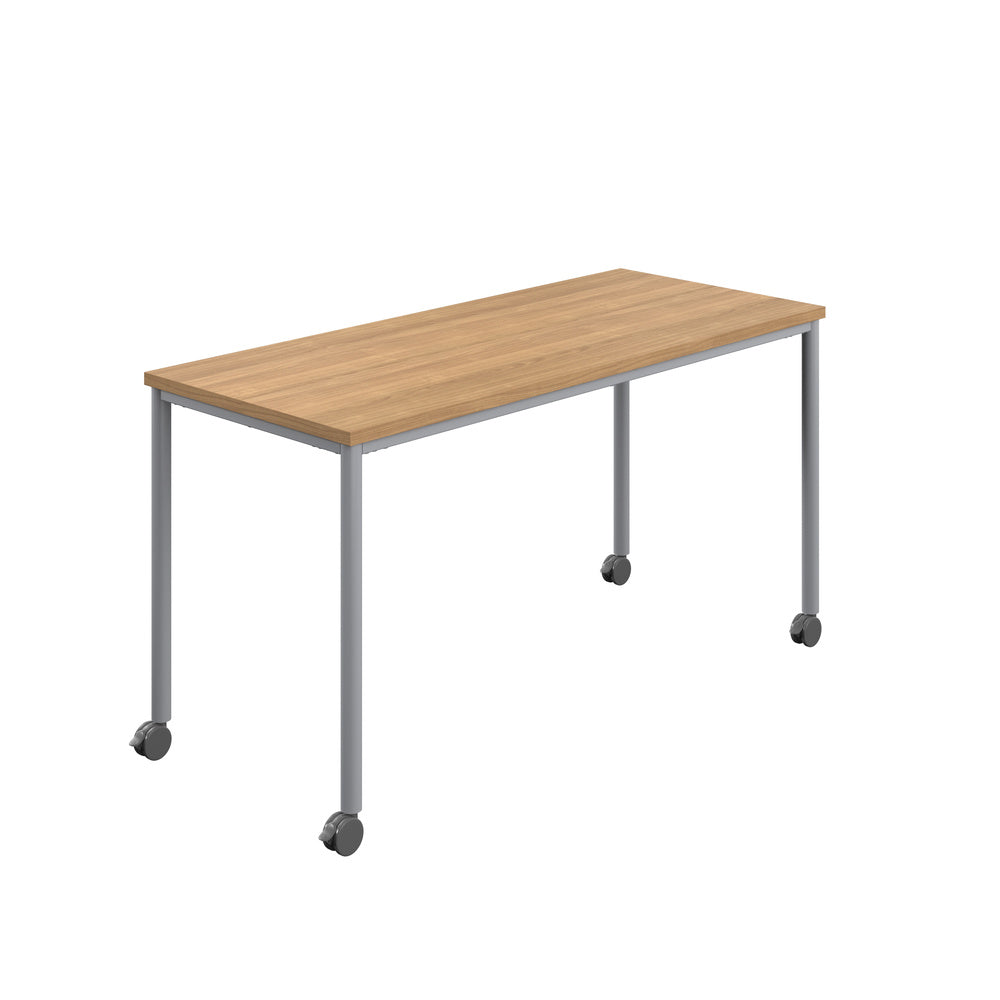 Edren Mobile Rectangular Table - Industrious Decor