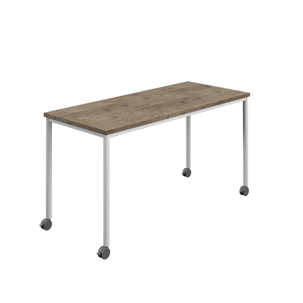 Edren Mobile Rectangular Table - Industrious Decor