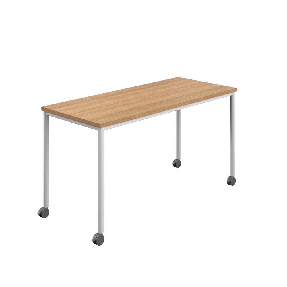Edren Mobile Rectangular Table - Industrious Decor