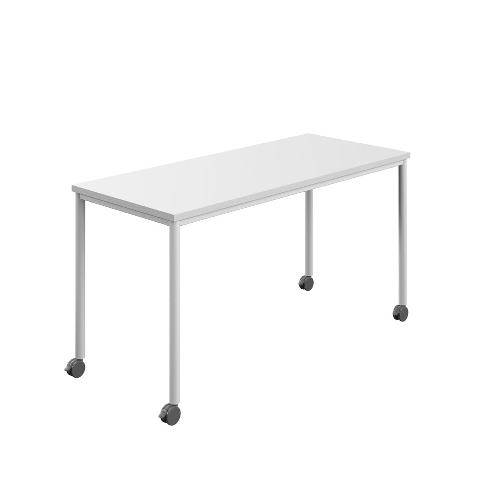 Edren Mobile Rectangular Table - Industrious Decor