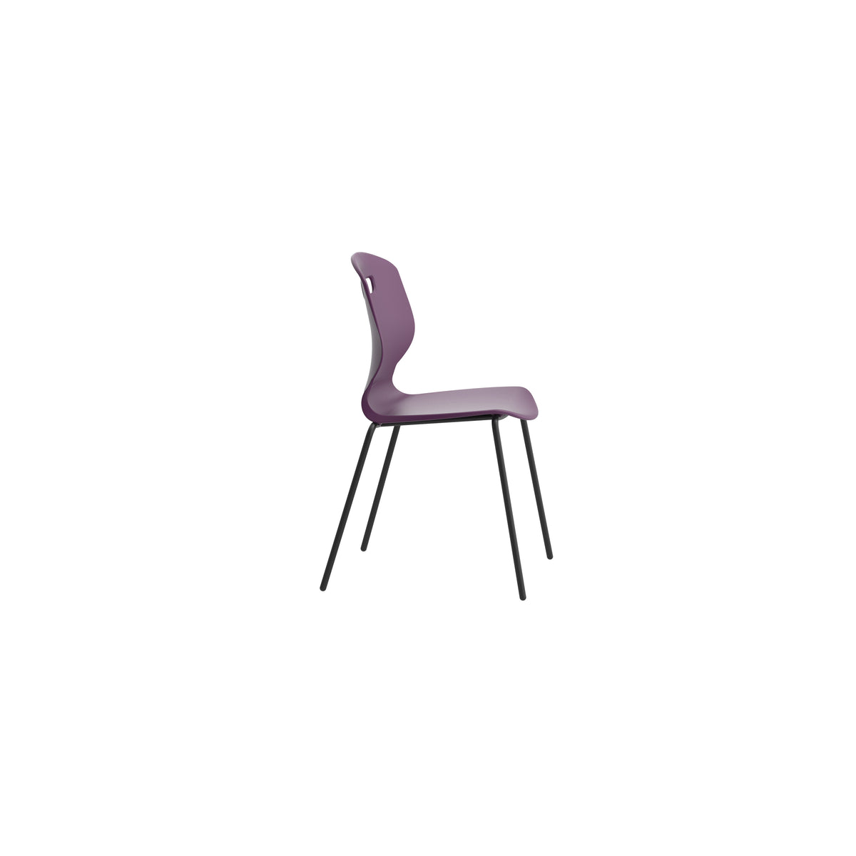 Edren Four-Leg Classroom Chair Size 6 Grape - Industrious Decor