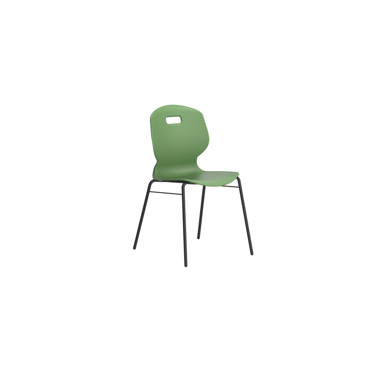 Edren Braced Four-Leg Classroom Chair Size 5 Forest - Industrious Decor