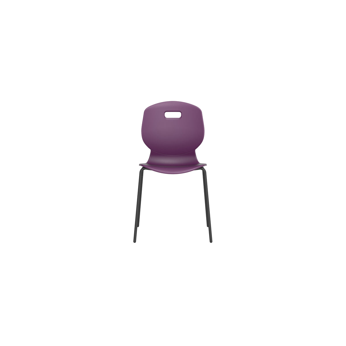Edren Braced Four-Leg Classroom Chair Grape - Industrious Decor