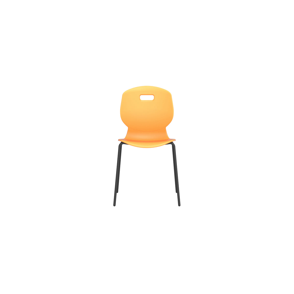 Edren Braced Four-Leg Classroom Chair Size 6 Marigold - Industrious Decor