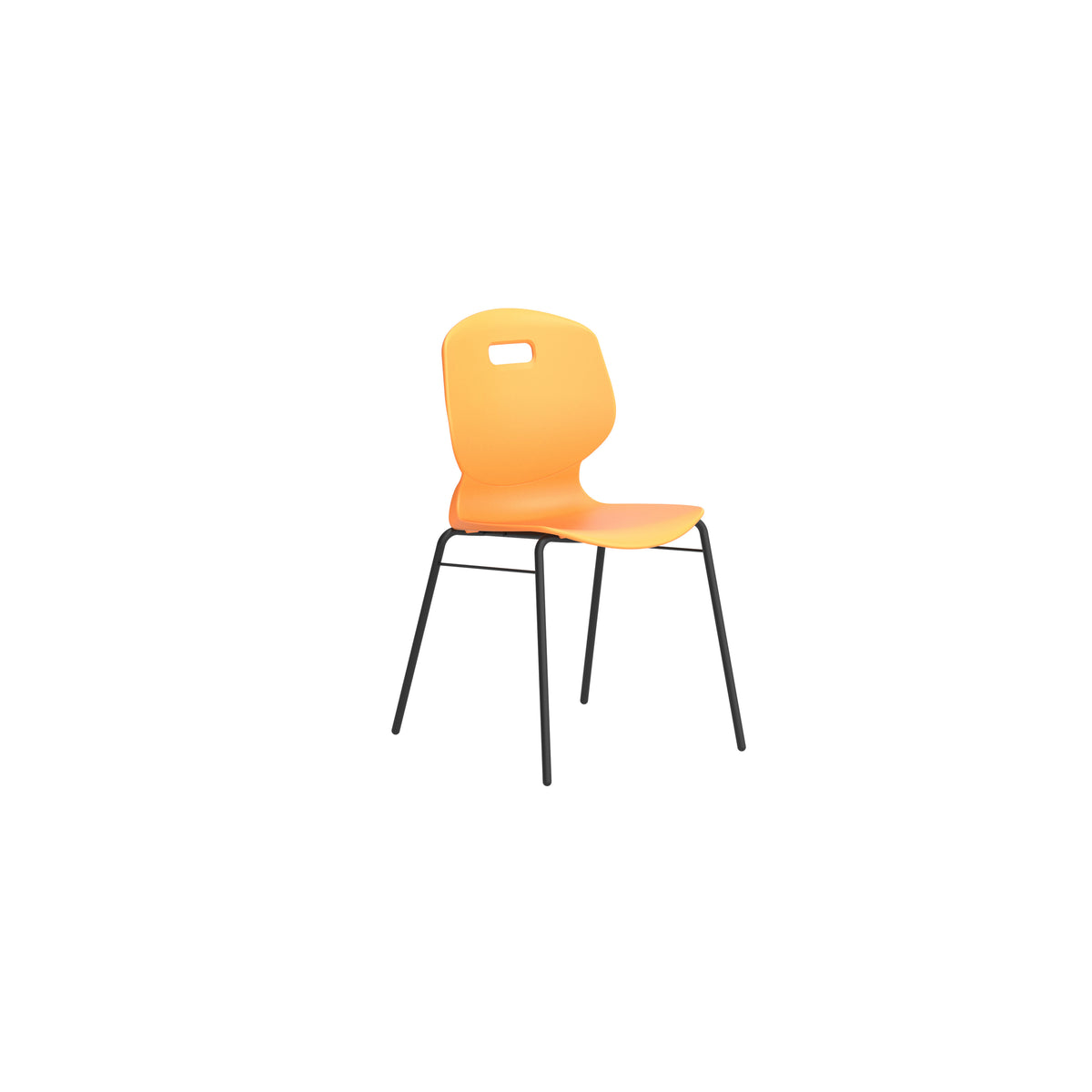 Edren Braced Four-Leg Classroom Chair Size 5 Marigold - Industrious Decor