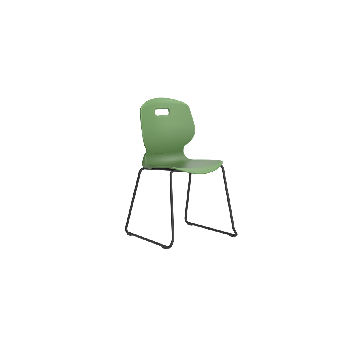 Edren Skid-Base Classroom Chair Forest - Industrious Decor