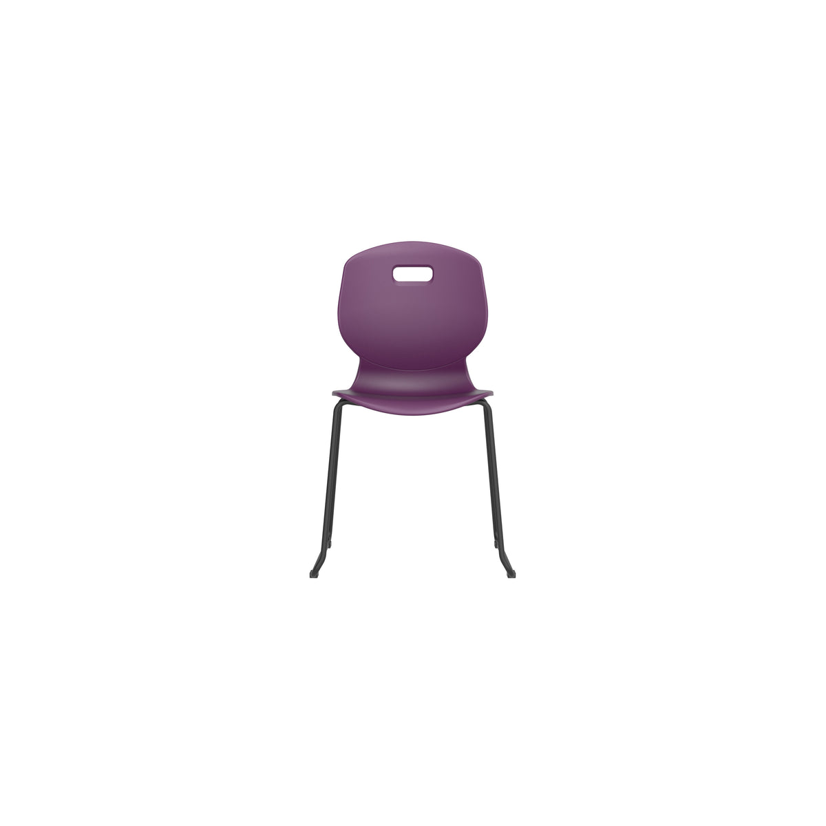 Edren Skid-Base Classroom Chair Grape - Industrious Decor