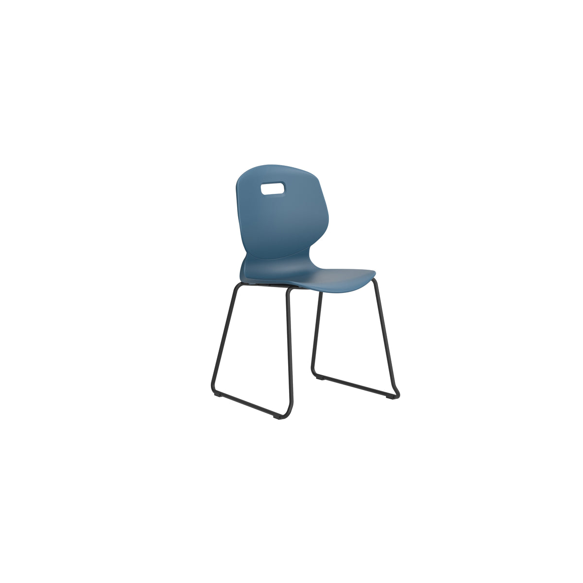 Edren Skid-Base Classroom Chair Steel Blue - Industrious Decor