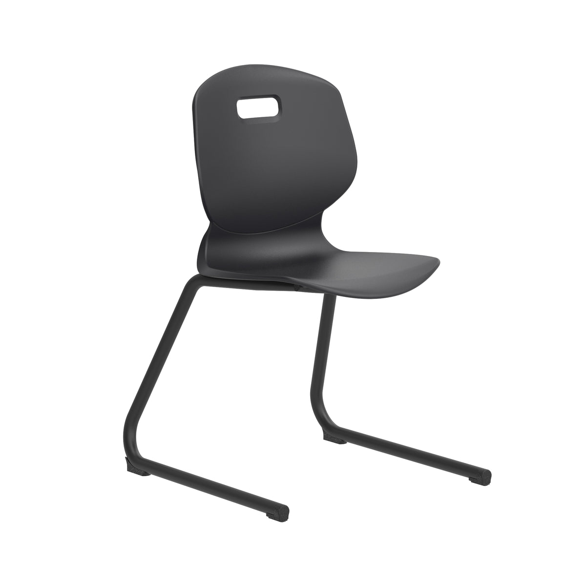 Edren Reverse-Cantilever Classroom Chair Anthracite - Industrious Decor