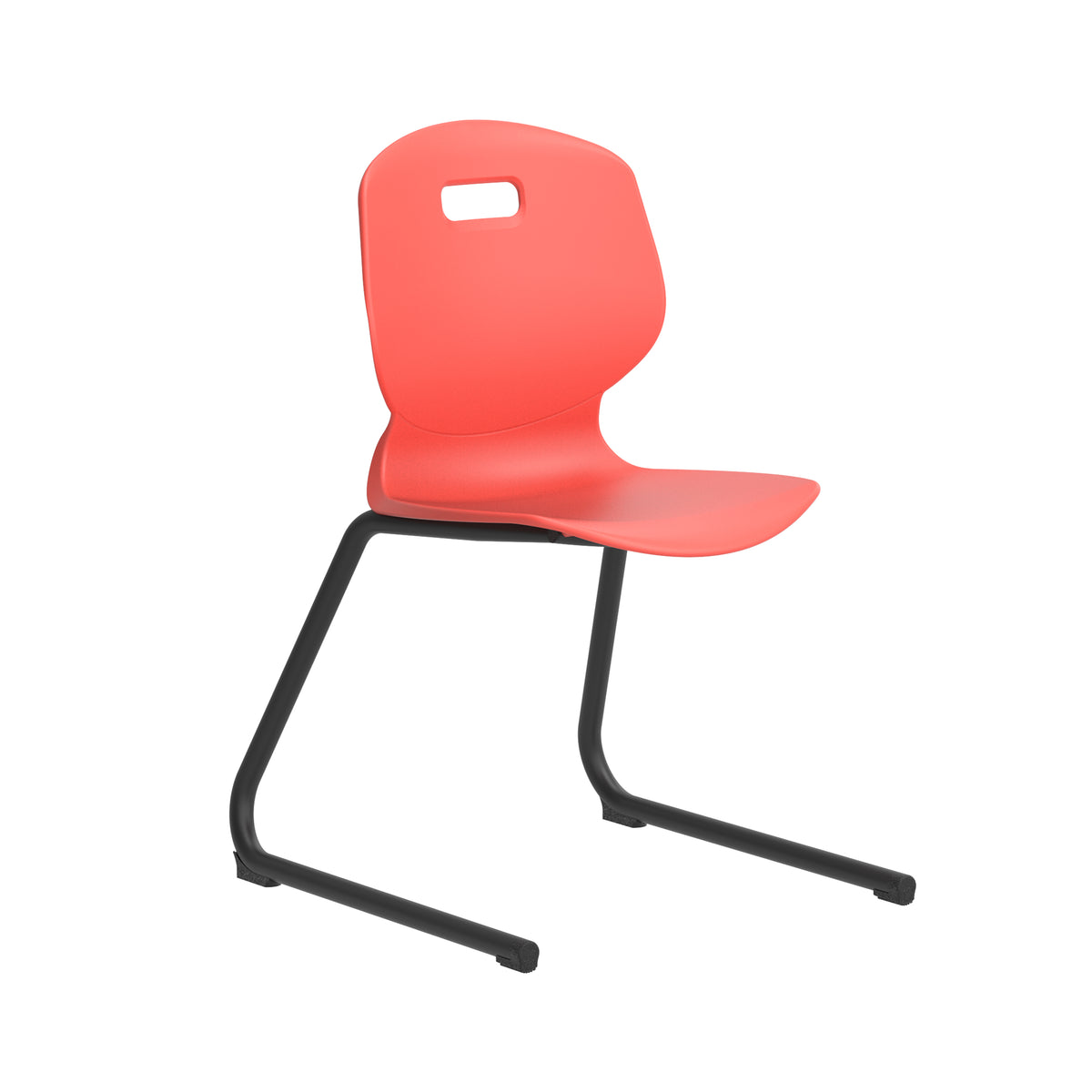Edren Reverse-Cantilever Classroom Chair Coral - Industrious Decor