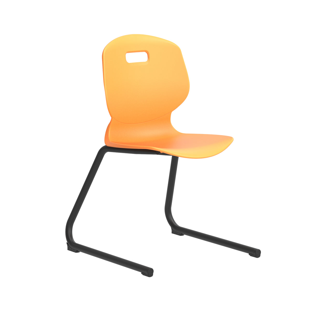 Edren Reverse-Cantilever Classroom Chair Marigold - Industrious Decor