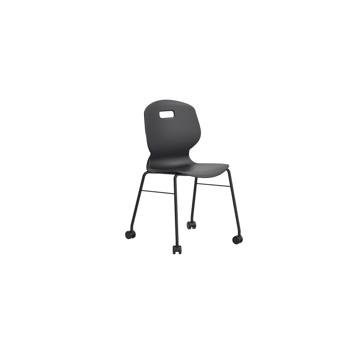 Edren Mobile Classroom Chair Size 6 Anthracite - Industrious Decor