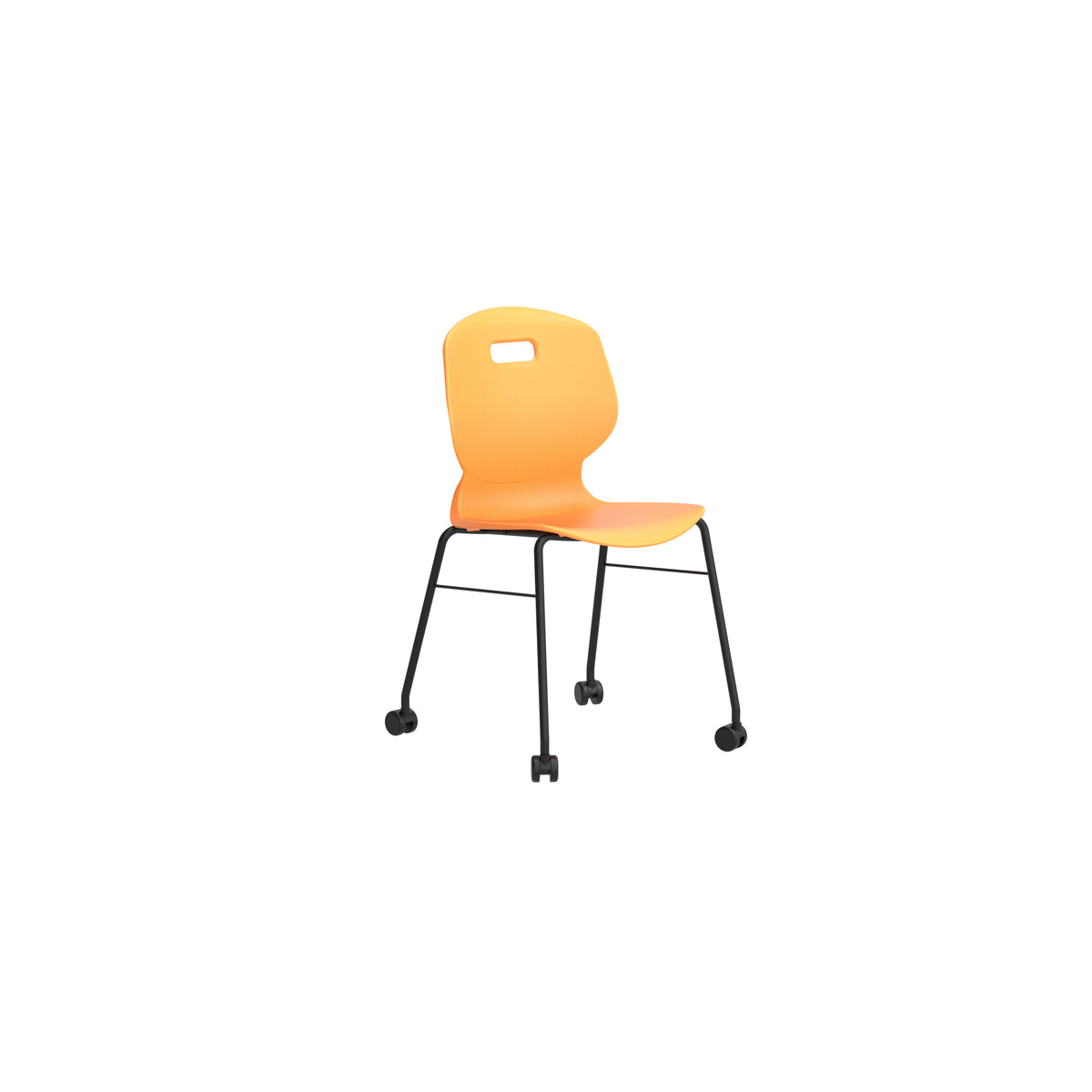 Edren Mobile Classroom Chair Size 6 Marigold - Industrious Decor