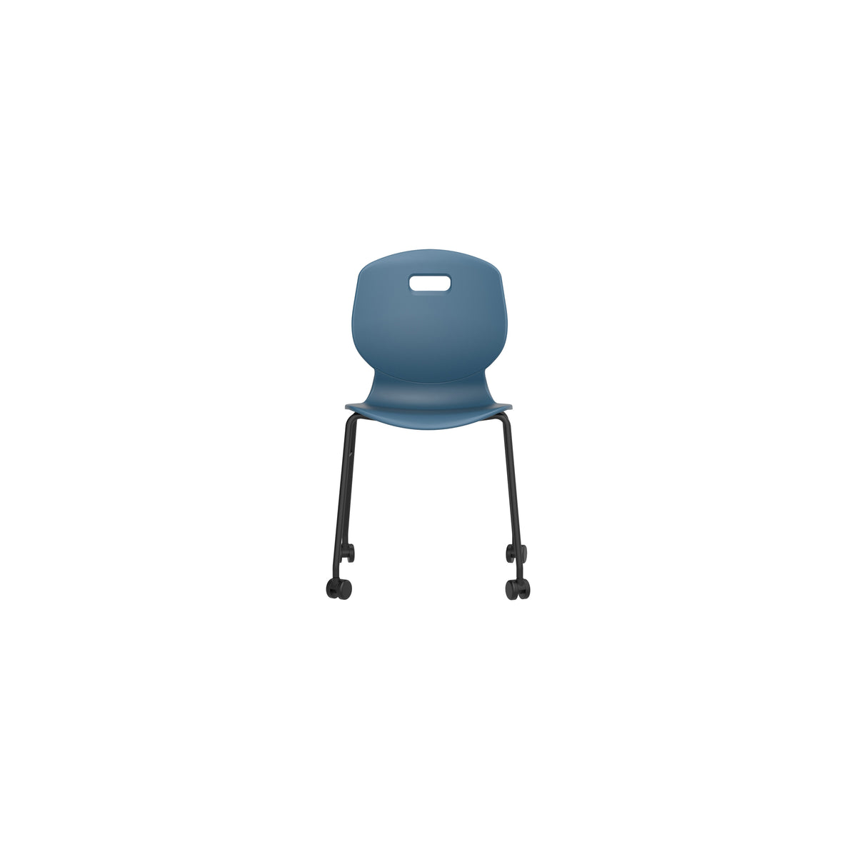 Edren Mobile Classroom Chair Size 6 Steel Blue - Industrious Decor