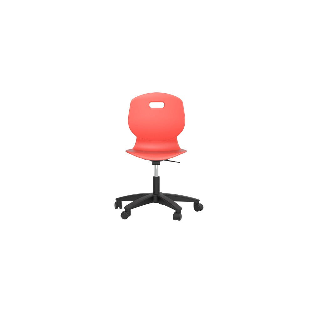 Edren Swivel Classroom Chair Size 6 Coral - Industrious Decor