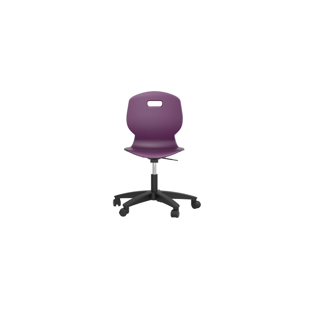 Edren Swivel Classroom Chair Size 6 Grape - Industrious Decor