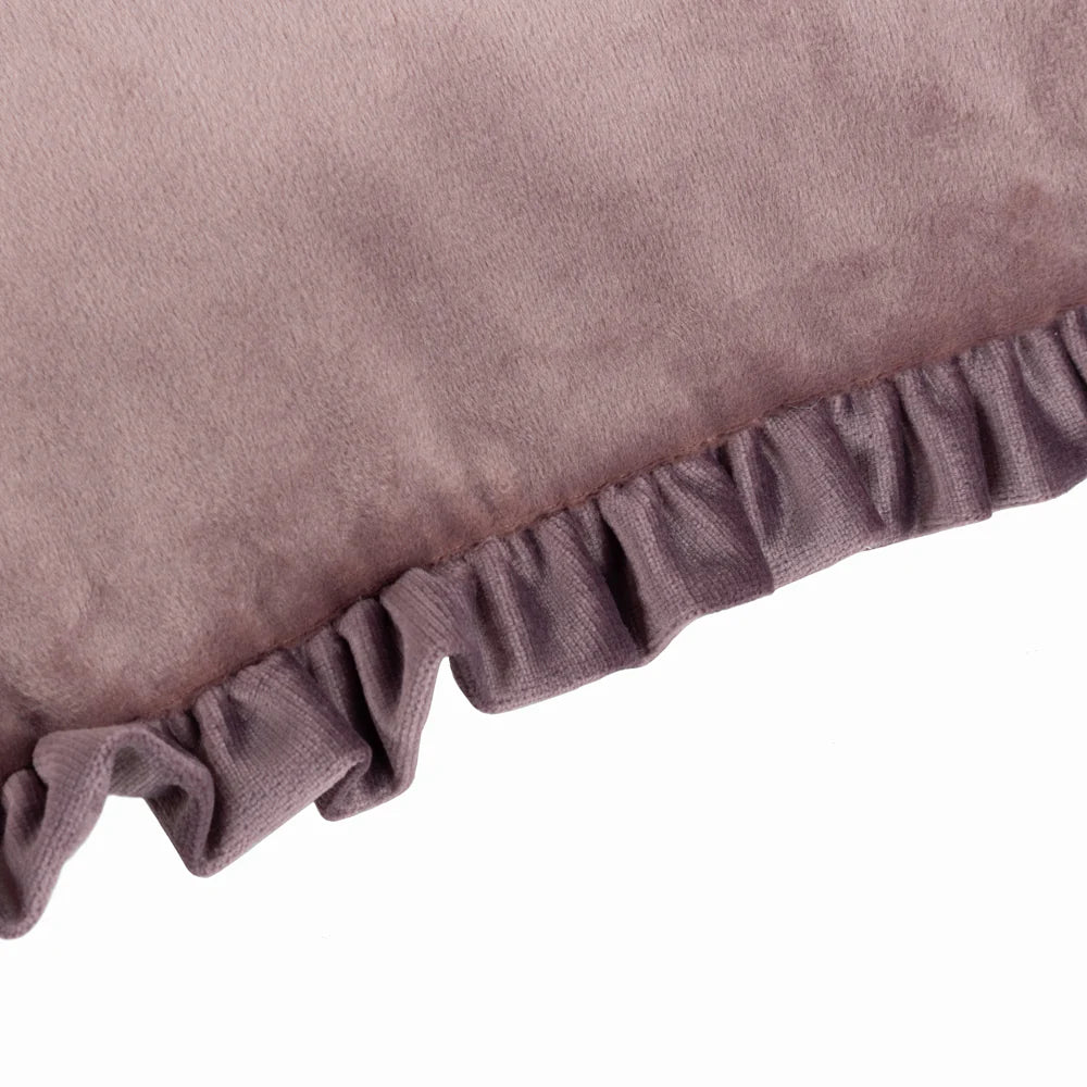 Velvet Ruffle Cushion