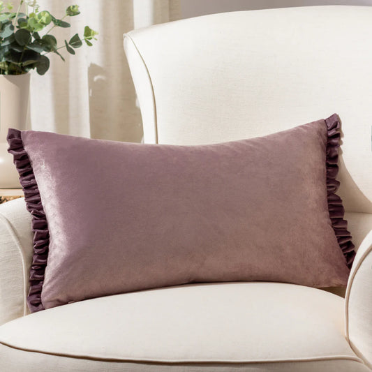 Velvet Ruffle Cushion