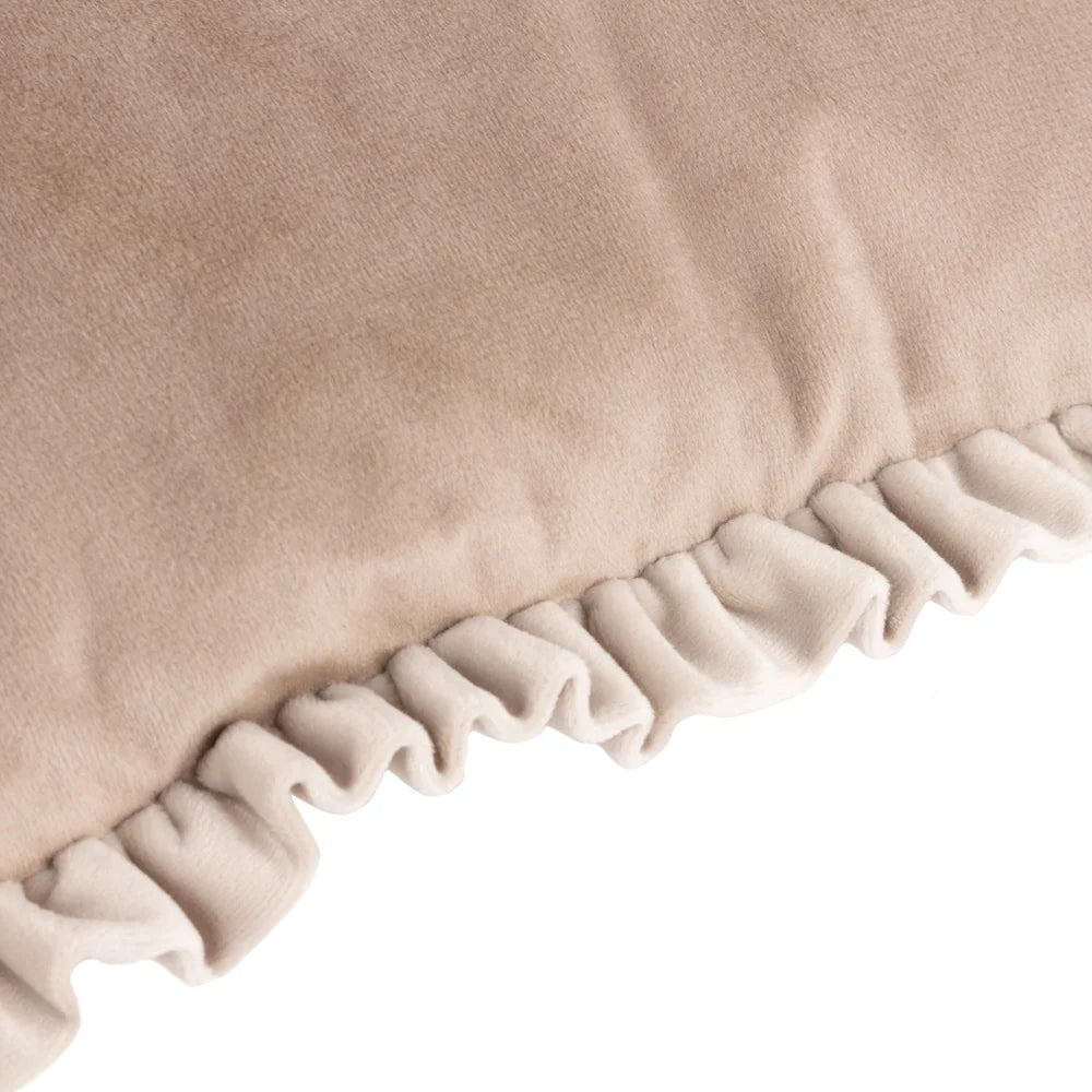 Velvet Ruffle Cushion