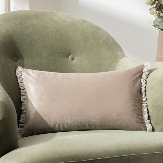 Velvet Ruffle Cushion