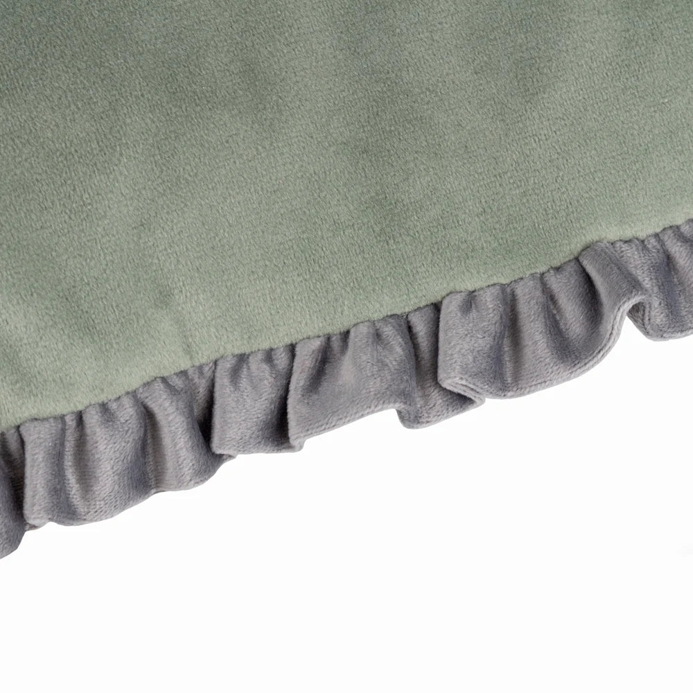 Velvet Ruffle Cushion