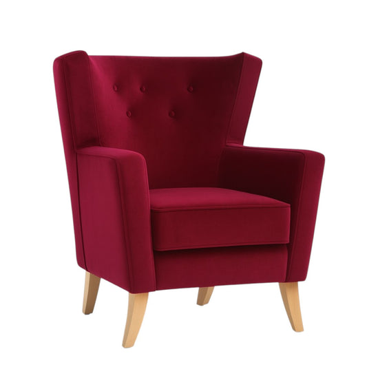 The Chester High Back Lounge Chair | CRIB 5 Certified | Contract Grade - Industrious Decor