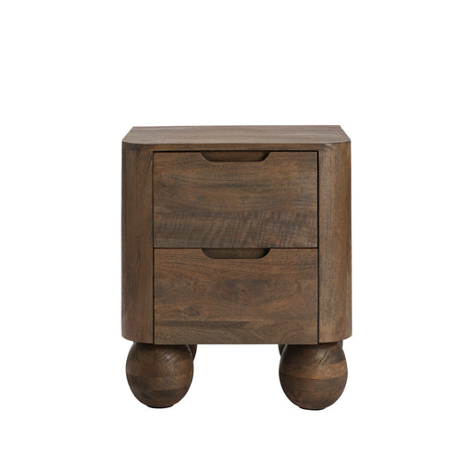 Bali Bedside Dark Stain - Industrious Decor