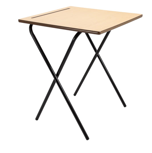 Edren Premium Folding Exam Desk Single Desk - Industrious Decor