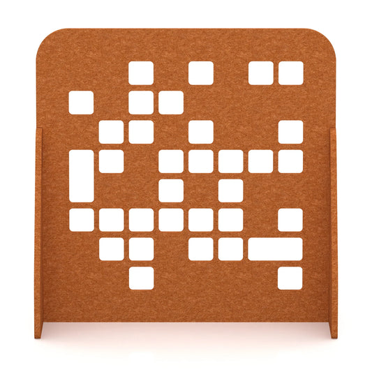 Soren Acoustic Floor Standing Screen Burnt Orange Block - Industrious Decor