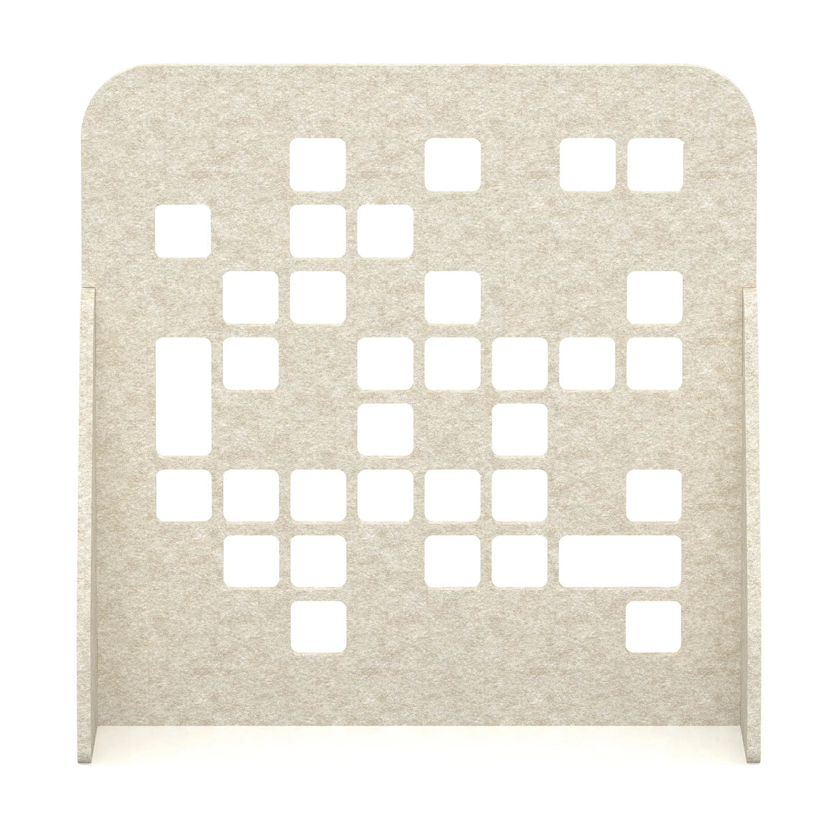 Soren Acoustic Floor Standing Screen Sand Block - Industrious Decor