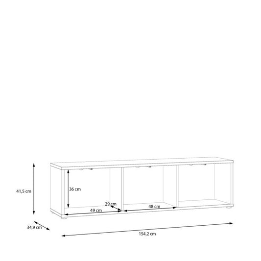 Bloc Wide TV Cabinet in Terracotta - Industrious Decor