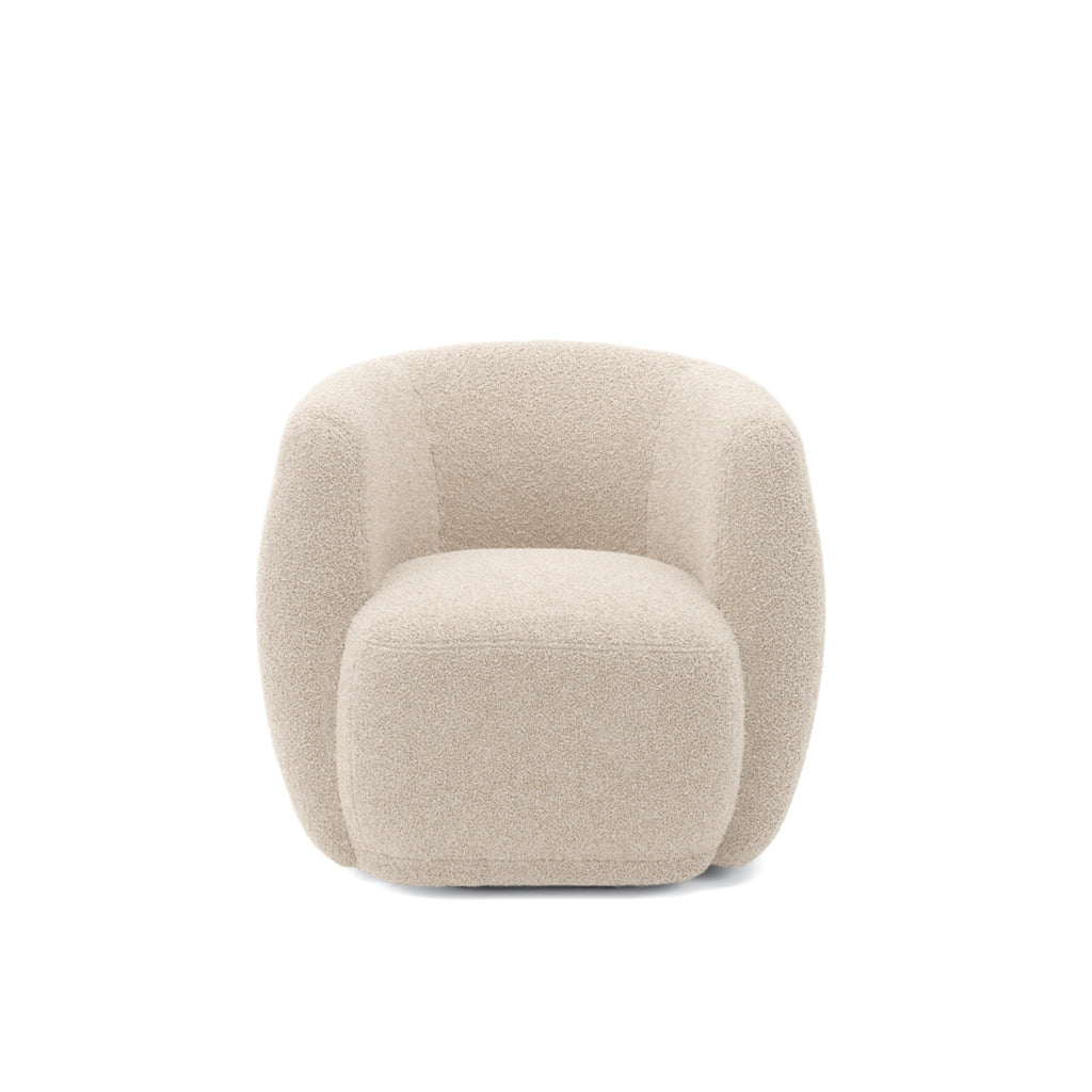 Boo Accent Chair - Natural Boucle - Industrious Decor