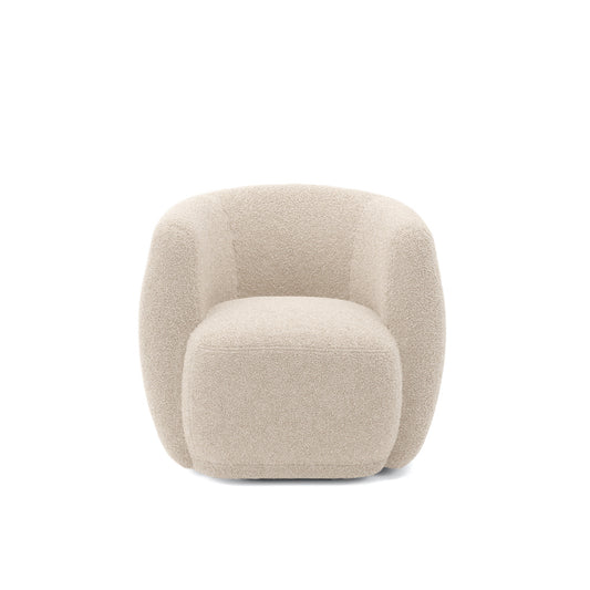 Boo Accent Chair - Natural Boucle - Industrious Decor