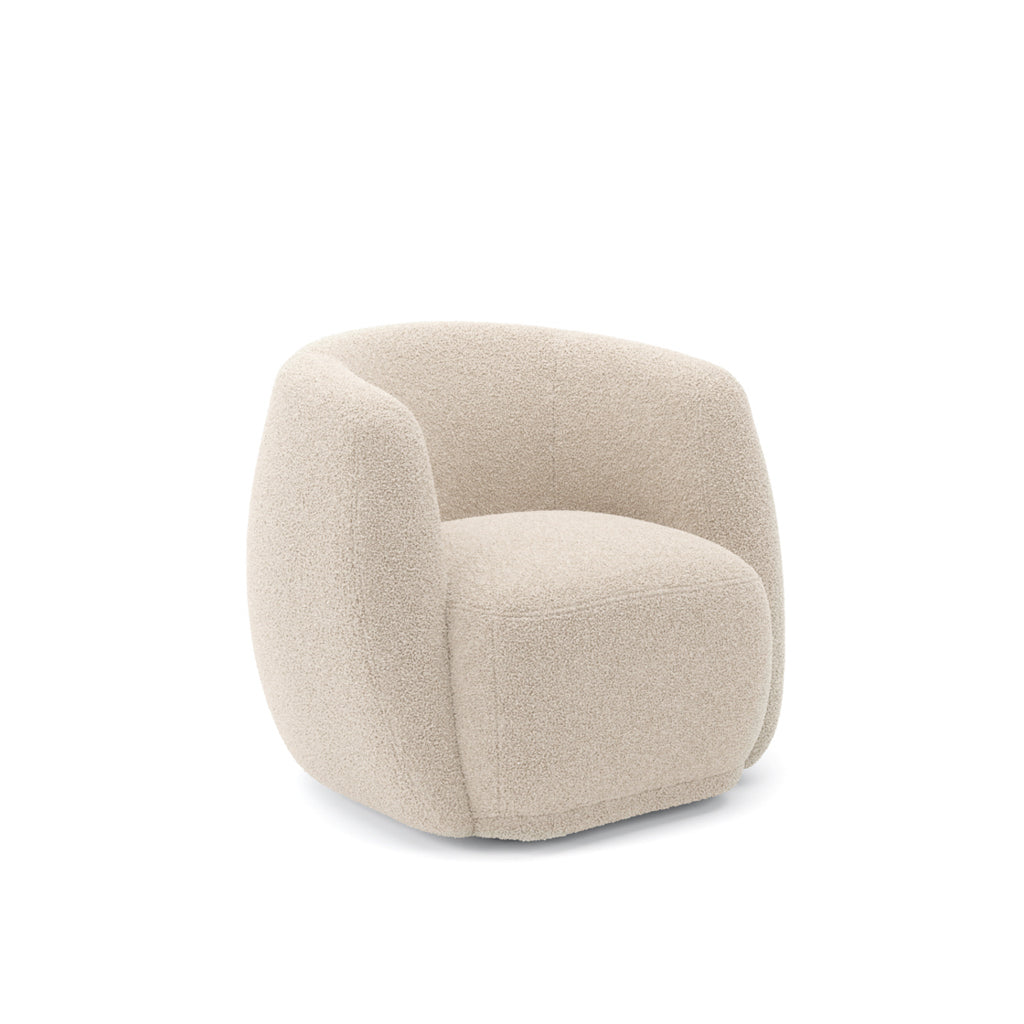 Boo Accent Chair - Natural Boucle - Industrious Decor