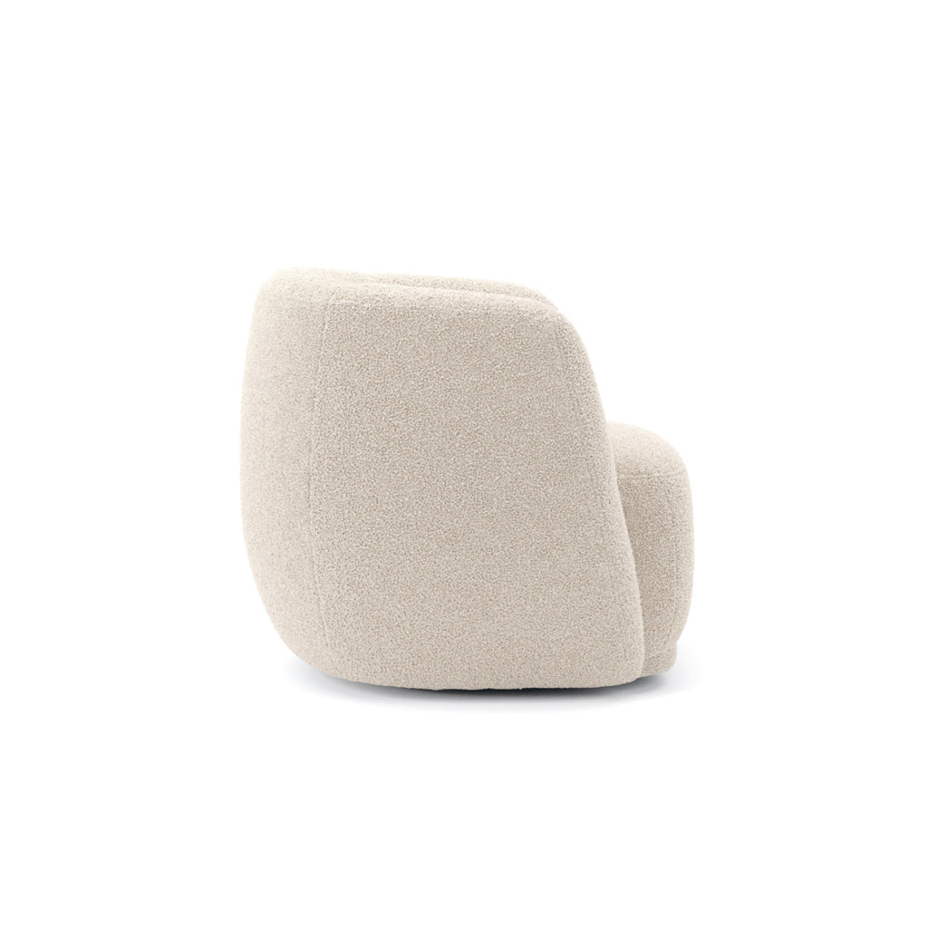 Boo Accent Chair - Natural Boucle - Industrious Decor