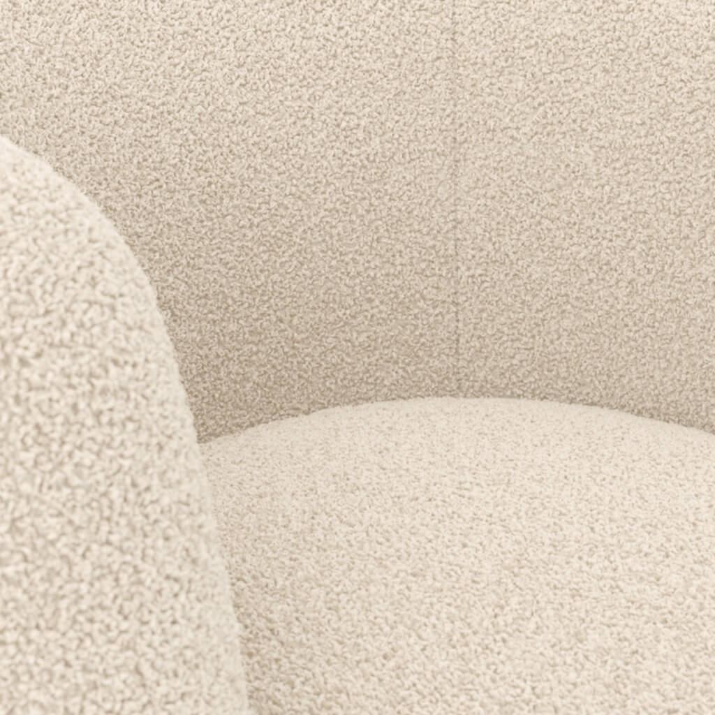 Boo Accent Chair - Natural Boucle - Industrious Decor