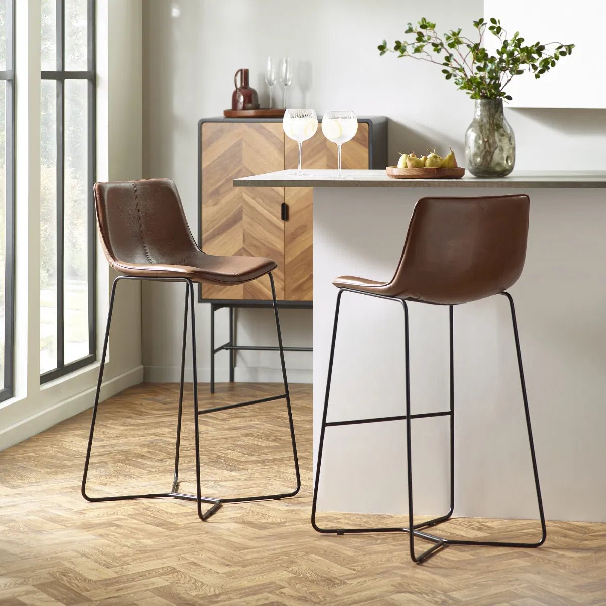 Boston Bar Stool Sold in Pairs - Industrious Decor