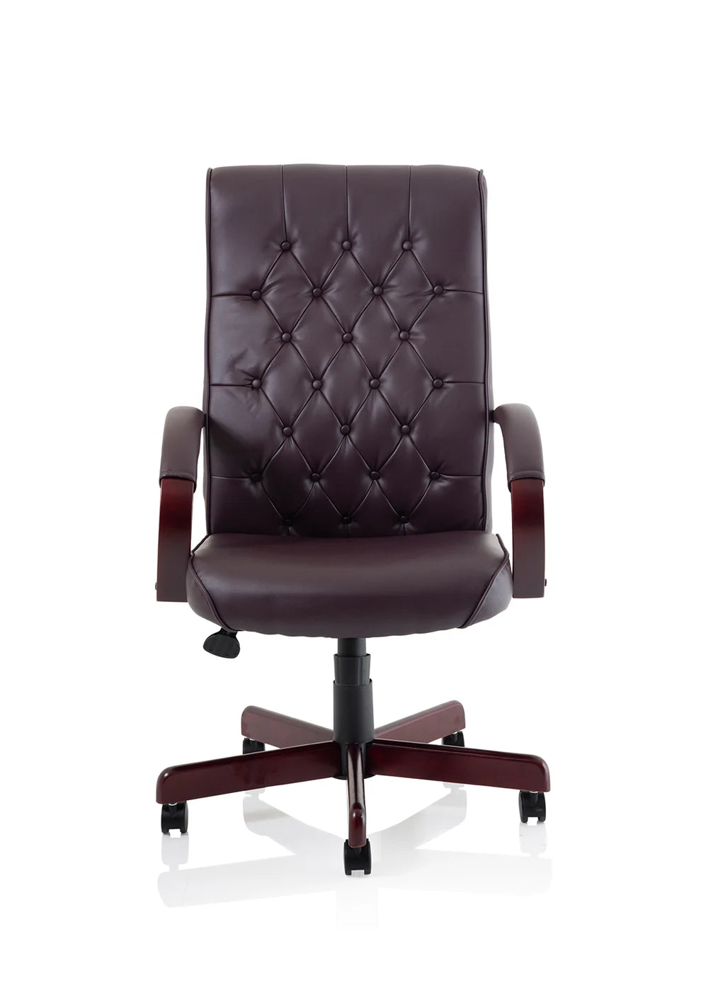 Braemar High Back Leather Executive Office Chair with Arms