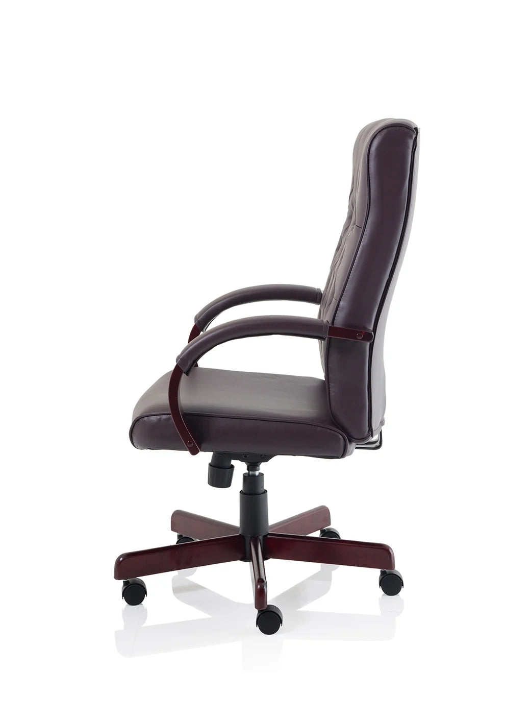 Braemar High Back Leather Executive Office Chair with Arms