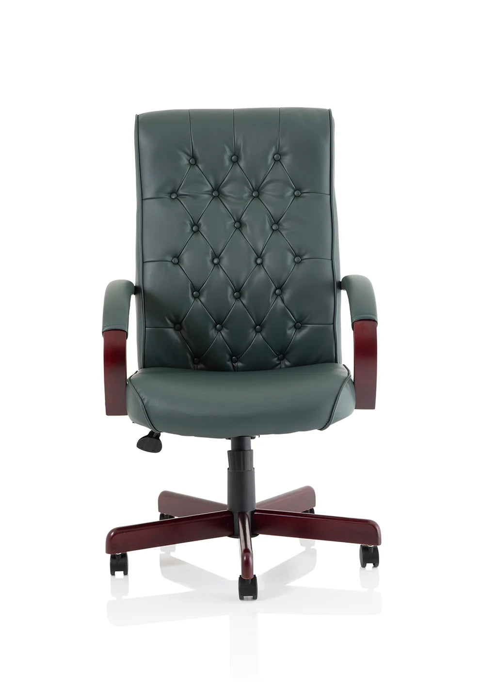 Braemar High Back Leather Executive Office Chair with Arms