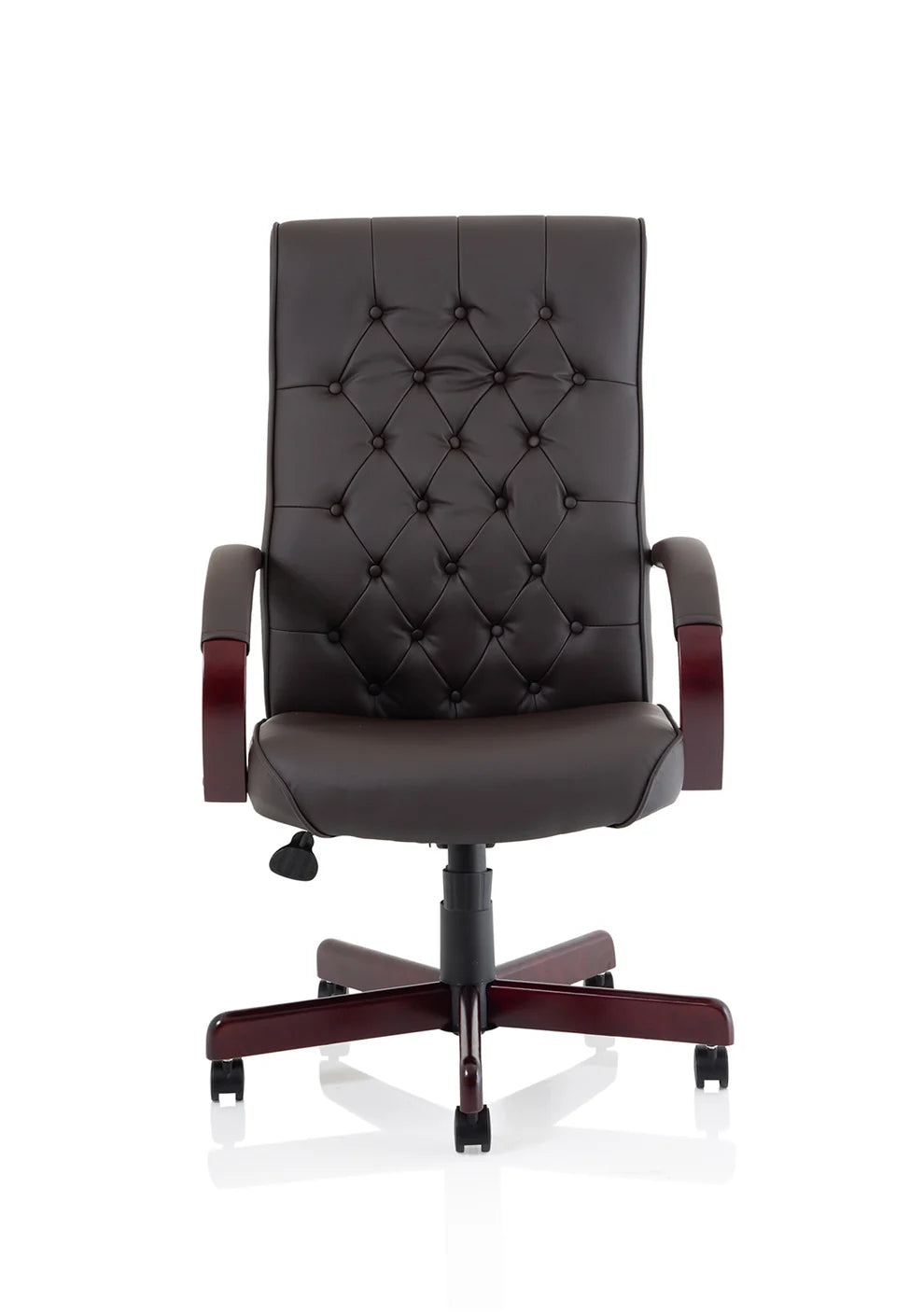 Braemar High Back Leather Executive Office Chair with Arms