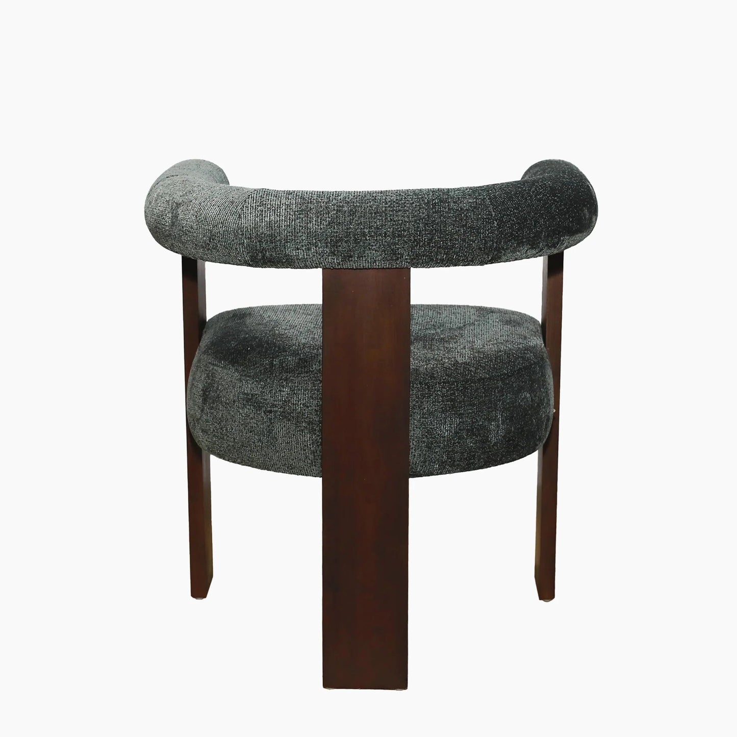 Brook Dining Chair — Dark Green Chenille - Industrious Decor